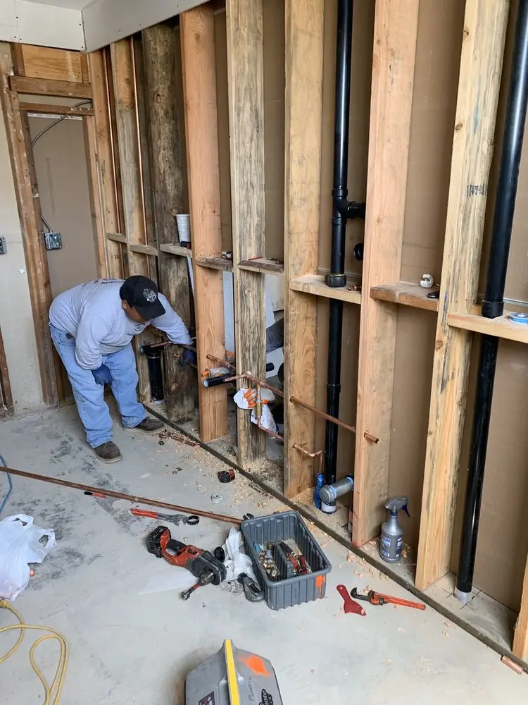 Commercial rough-in plumbing for Water Heater Replacement in Ponchatoula